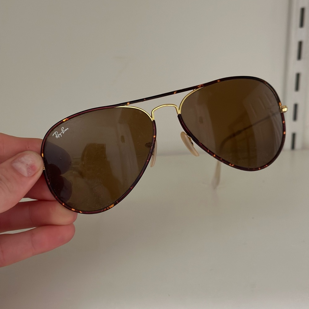 Ray-Ban Tortoise Aviator Sunglasses